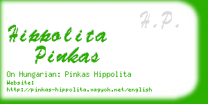 hippolita pinkas business card
